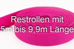 Bild von Restpostenbox 25mm breites PP-Gurtband 1,2mm stark, 25m - pink (UV)