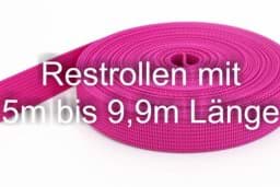 Bild von Restpostenbox 30mm breites PP-Gurtband 1,8mm stark, 25m - pink (UV)