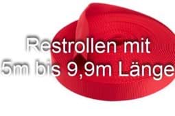 Zeige Details für Restrollen 20mm breites Schlauchgurtband, 25m - rot (UV) Bild von Restrollen 20mm breites Schlauchgurtband, 25m - rot (UV)