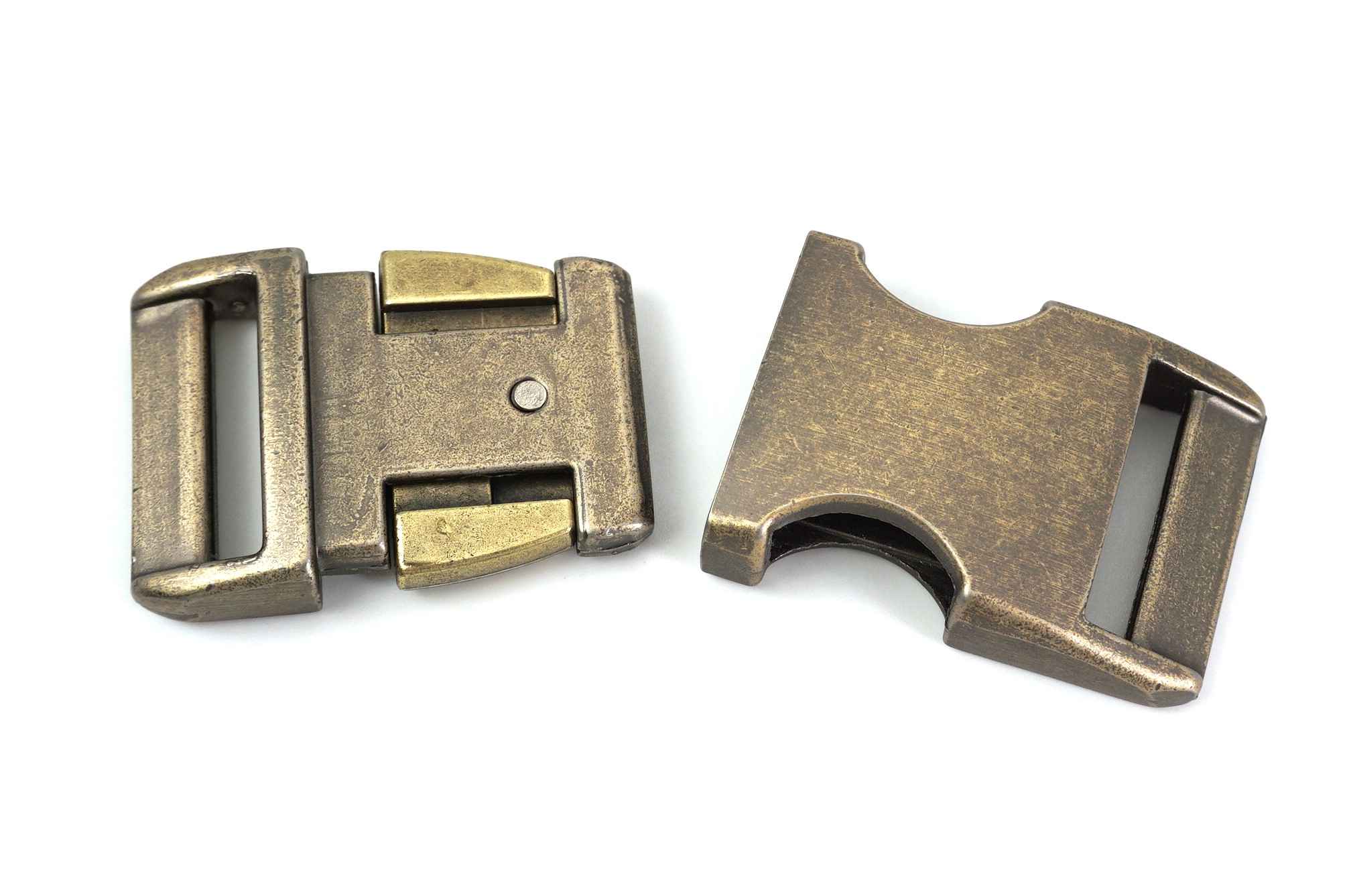 Bild von Steckschließer aus Alu für 25mm breites Gurtband - antik - 1 Stück
