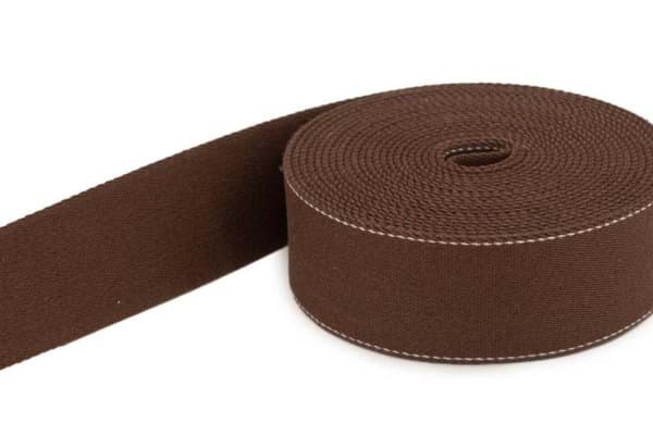 Bild von 1m Gürtelband / Taschenband - aus recyceltem Garn - 39mm breit - braun *ABVERKAUF*