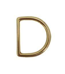 Bild von D-Ring aus Messing, 41mm Innenmaß, 4-5mm Ringstärke, für 40mm Gurtband - 10 Stück