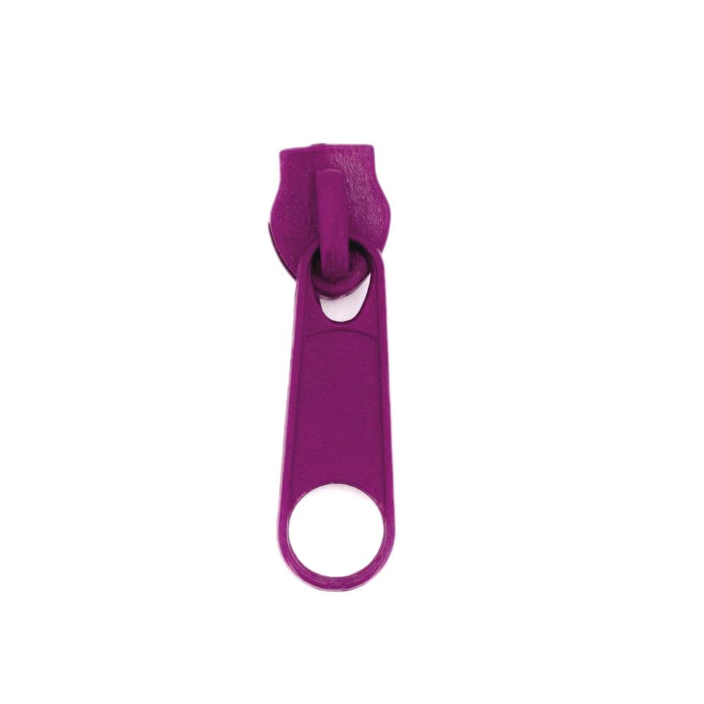 Bild von Zipper für 5mm Reißverschluesse - Farbe: Magenta - 10 Stück *SP*