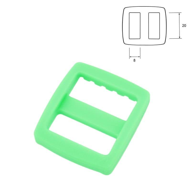 Bild von Regulator aus Acetal - 20mm Durchlass - Grün - 10 Stück