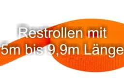 Bild von Restpostenbox 25mm breites PP - Gurtband 1,4mm stark, 25m - orange (UV)