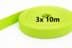 Bild von Sonderposten 20mm breites PP-Gurtband 1,8mm stark, 30m - limone  (UV) *verschmutzt / Webfehler*