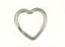 Bild von 31mm Schlüsselring flach aus Federstahl - Herzform - 10 Stück