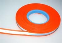 Bild von 5m Reflektorband 50mm breit - leuchtorange - zum Aufnähen