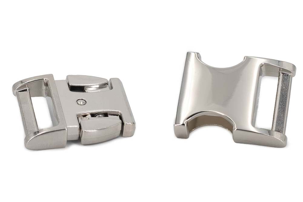 Bild von Zinc Max Steckschließer - 38mm Durchlass - hochglanz vernickelt - 10 Stück