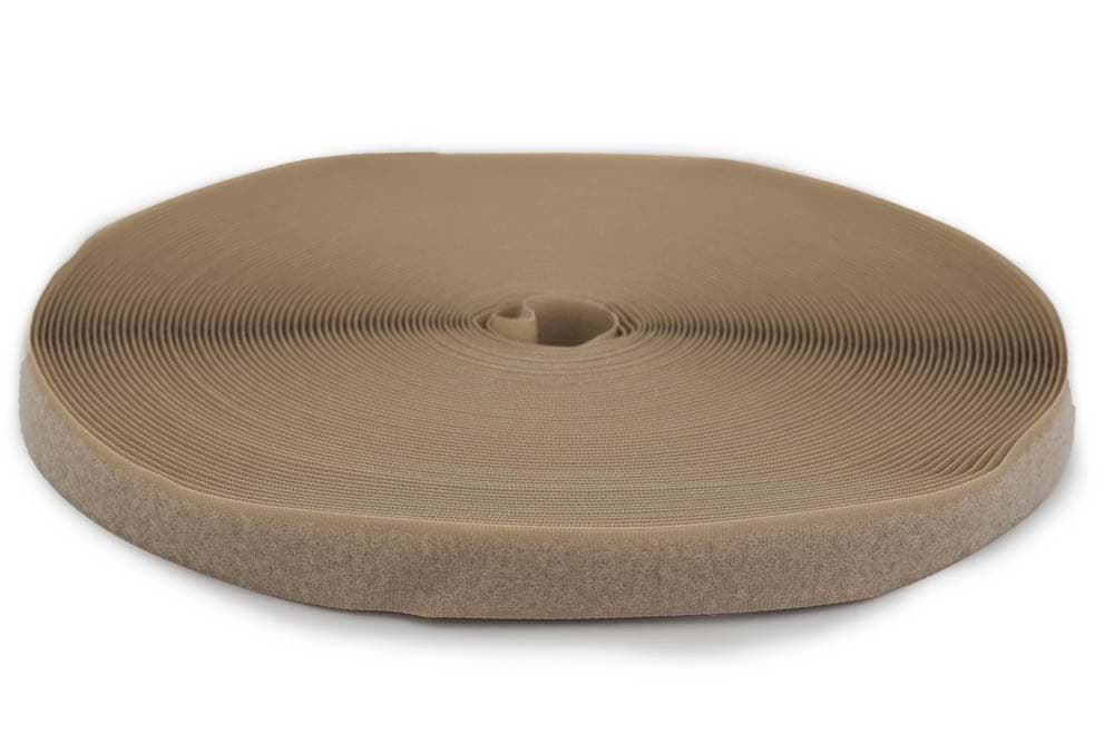 Bild von 25m Flauschband - 20mm breit - beige - zum Aufnähen