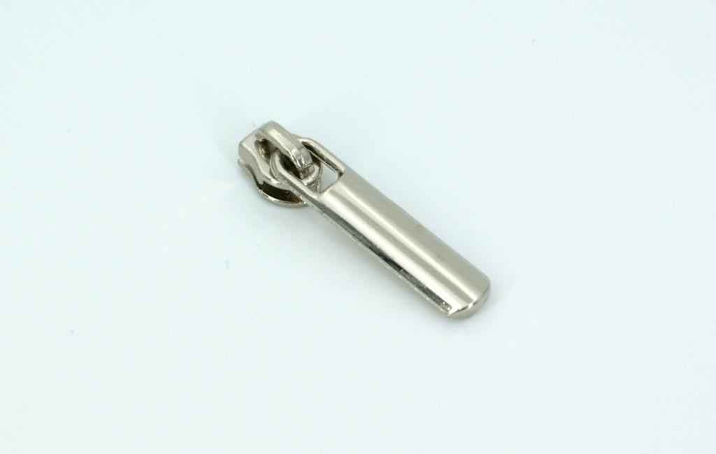Bild von Zipper für 3mm Reißverschlüsse - 35mm lang - Farbe: silber - 10 Stueck