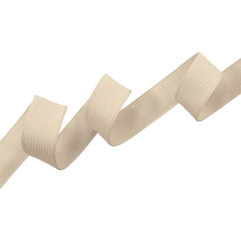 Bild von 20mm breites Gummiband aus Polyester - 25m Rolle - natur