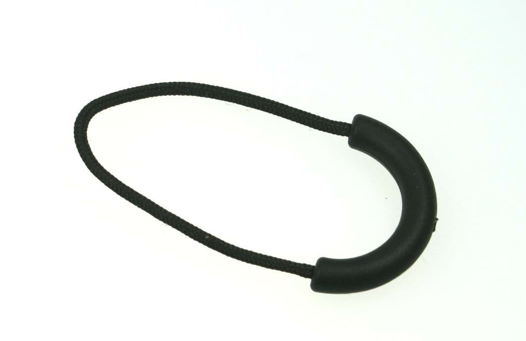 Bild von Reißverschluss-Anhänger / Zipper-Band - schwarz - 10 Stück