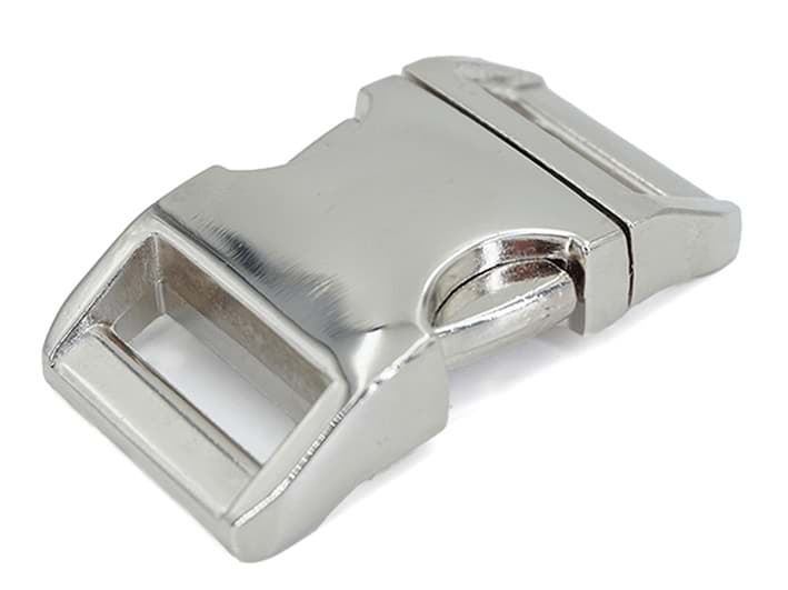 Bild von *B-Ware* Steckschließer - gebogen - aus Alu für 25mm breites Gurtband - 1 Stück