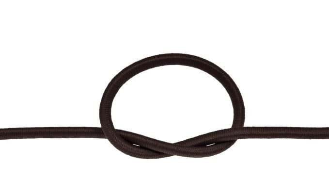 Bild von 5m Gummikordel / Gummiseil - 5mm dick - dunkelbraun *ABVERKAUF*