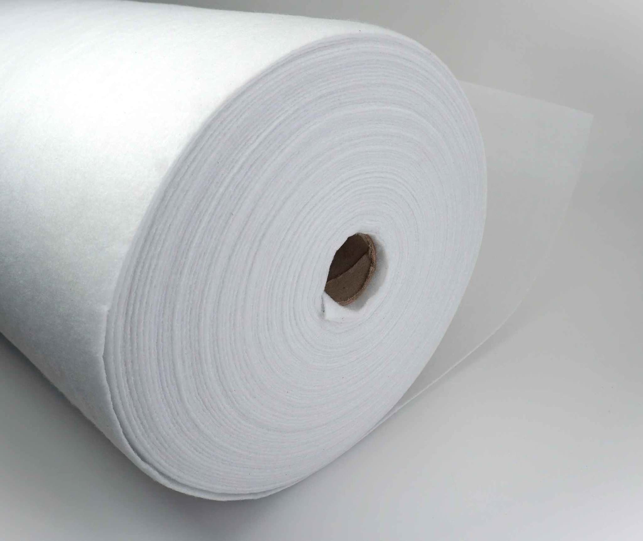 Bild von 30m Rolle Vliesstoff zum Aufbügeln / Bügelvlies - 100g/m² - weiß