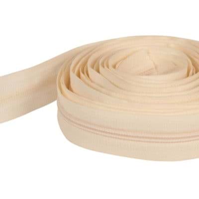 Bild von 5m Reißverschluss, 3mm Schiene, Farbe: creme