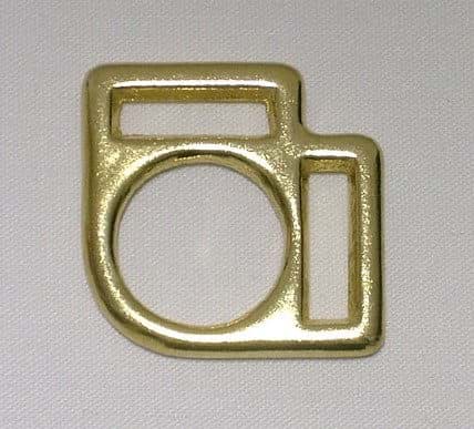 Bild von Halfterring aus Messing für 25mm breites Gurtband