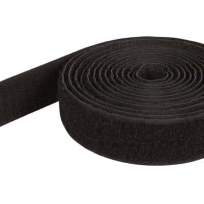 Bild von 1m Rolle Alfagrip  back to back Klettband, 30mm breit, schwarz