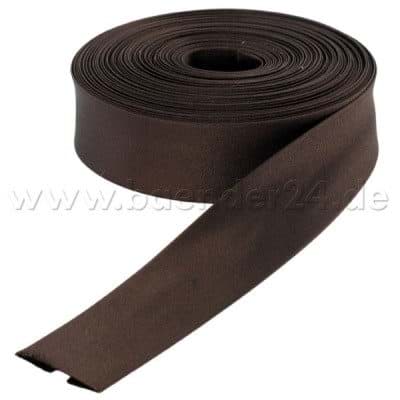 Bild von Einfassband aus Polyester, 20mm breit, Farbe: dunkelbraun - 10m