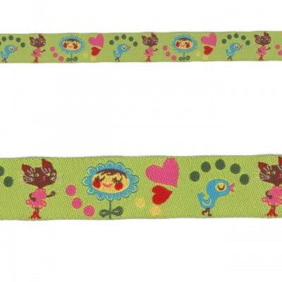 Bild von 1m Webband Design by Helen Dardik, 15mm breit, Helens friends-Webband