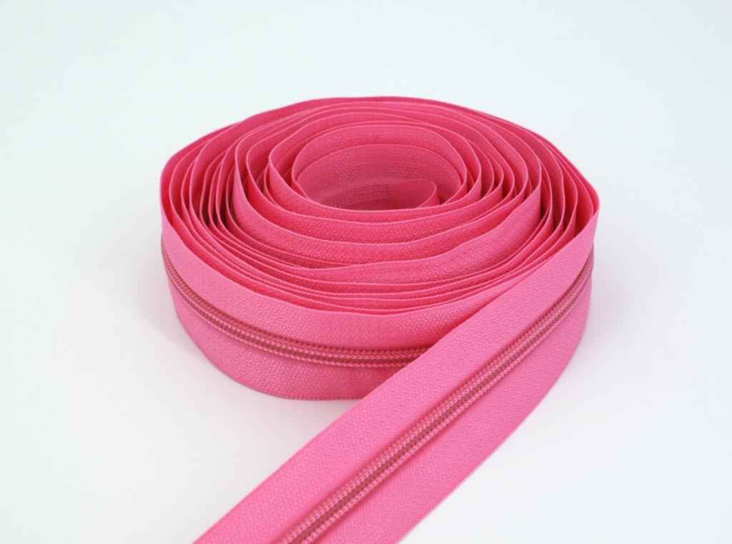 Bild von 5m Reißverschluss, 5mm Schiene, Farbe: Rosa
