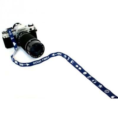 Bild von 1m Webband Design by farbenmix, 15mm breit, Zeichensprache marine-weiß