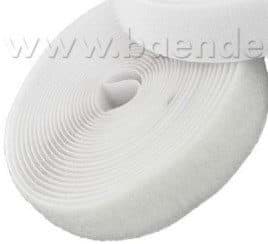 Bild von 25m Flauschband, 50mm breit, Farbe: weiß - zum Aufnähen