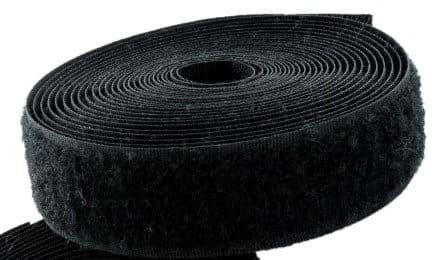 Bild von 25m Flauschband, 50mm breit, Farbe: schwarz - zum Aufnähen