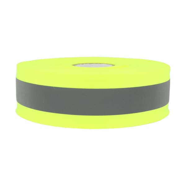 Bild von 5m Reflektierendes Band / Reflektorband 50mm breit - neongelb - zum Aufnähen