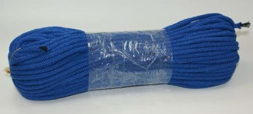 Bild von 50m Baumwollschnur / BW-Kordel - 5mm dick mit Kern - Farbe: Blau