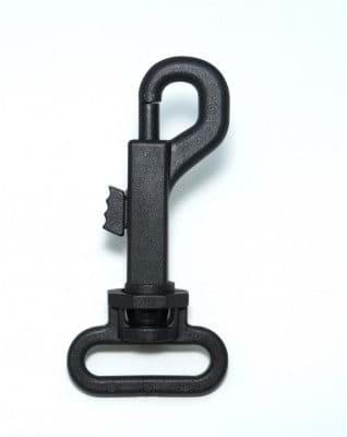 Bild von Bolzenkarabiner aus PA, drehbar, für 25mm breites Gurtband - bis 40kg - 10 Stück