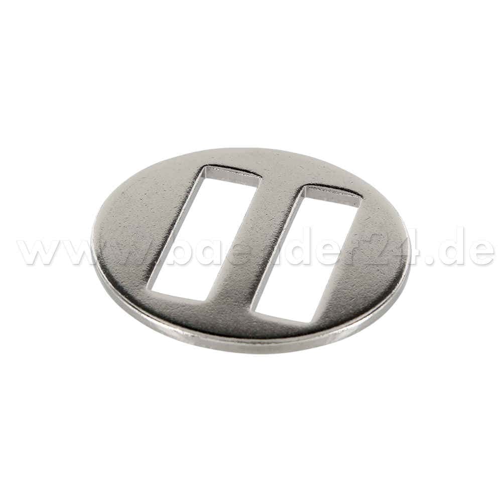 Bild von Schiebeschnalle für Halfter, vernickelt, für 25mm Gurtband, 10 Stück