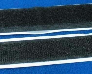 Bild von 4m Selbstklebendes Alfagrip  Klettband ATA (4m Flausch & 4m Haken) - 50mm breit - schwarz