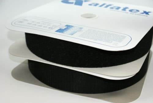 Bild von 1m Alfagrip Klettband (1m Haken- & 1m Flauschband) - 50mm breit - schwarz