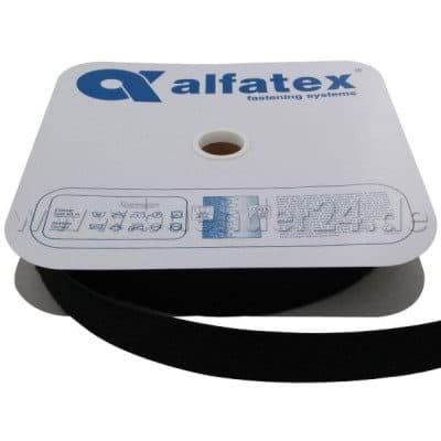 Bild von 25m Alfagrip Flauschband - 20mm breit - Farbe: schwarz