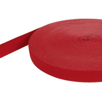 Bild von 20mm breites Gummiband aus Polyester - 25m Rolle - rot