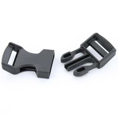 Bild von Gebogene Steckschließer für 20mm breites Gurtband - 50 Stück