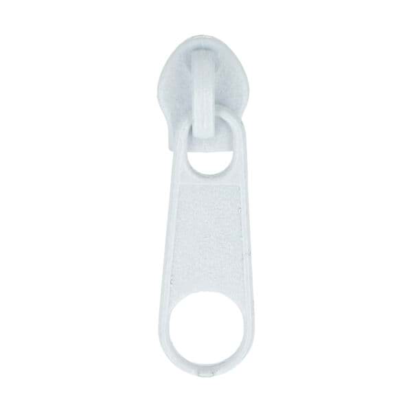 Bild von Zipper für 3mm Reißverschlüsse, Farbe: Weiß - 10 Stück