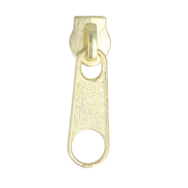 Bild von Zipper für 3mm Reißverschlüsse, Farbe: Goldfarben - 10 Stück