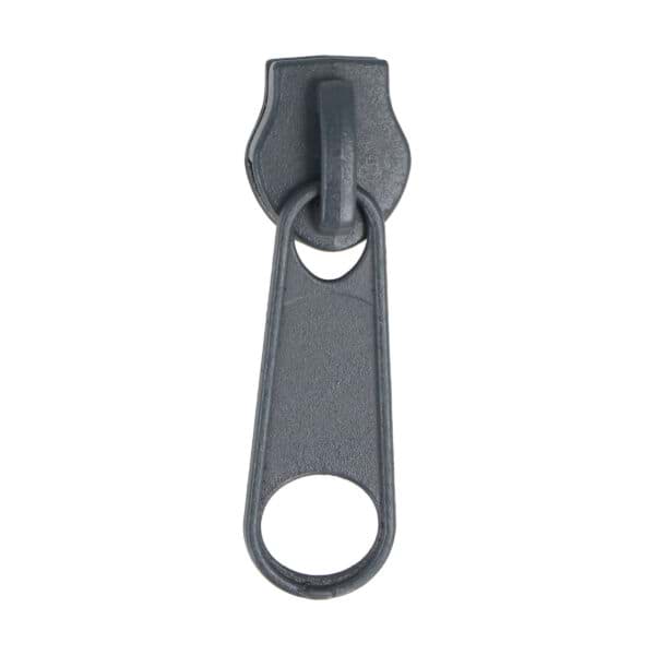 Bild von Zipper für 8mm Reißverschlüsse, Farbe: dunkelgrau - 10 Stück
