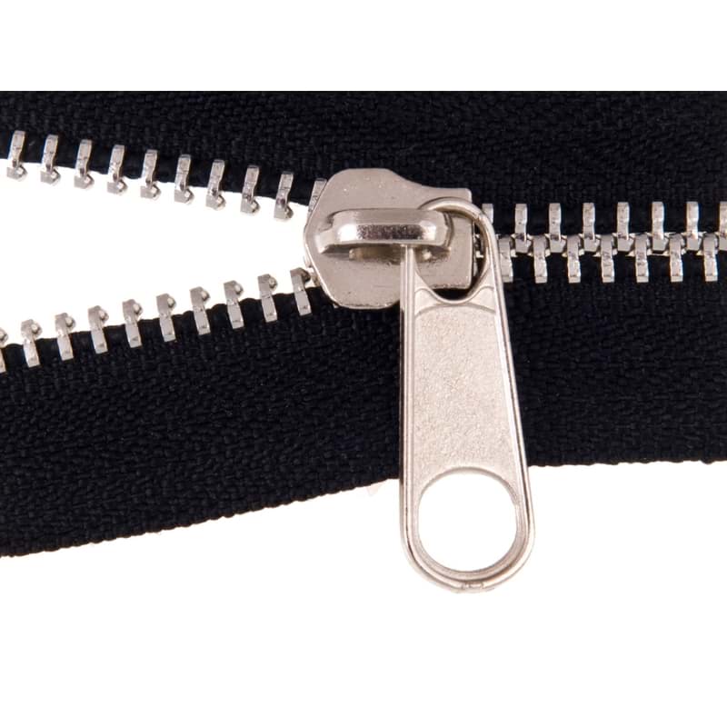 Bild von Zipper für 6mm Metall-Reißverschluss - Farbe: silber - 10 Stück