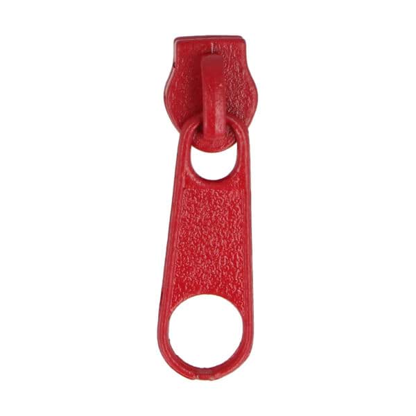 Bild von Zipper für 5mm Reißverschlüsse, Farbe: Rot - 10 Stück