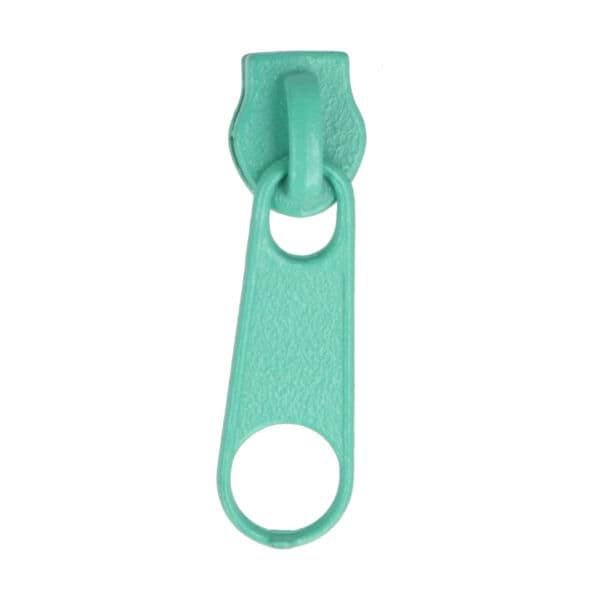 Bild von Zipper für 5mm Reißverschlüsse, Farbe: mintfarben - 10 Stück