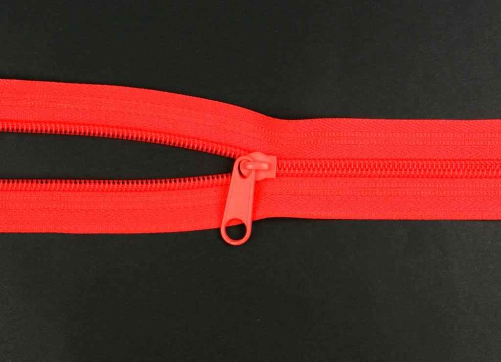 Bild von Zipper für 5mm Reißverschlüsse, Farbe: neonorange - 10 Stück
