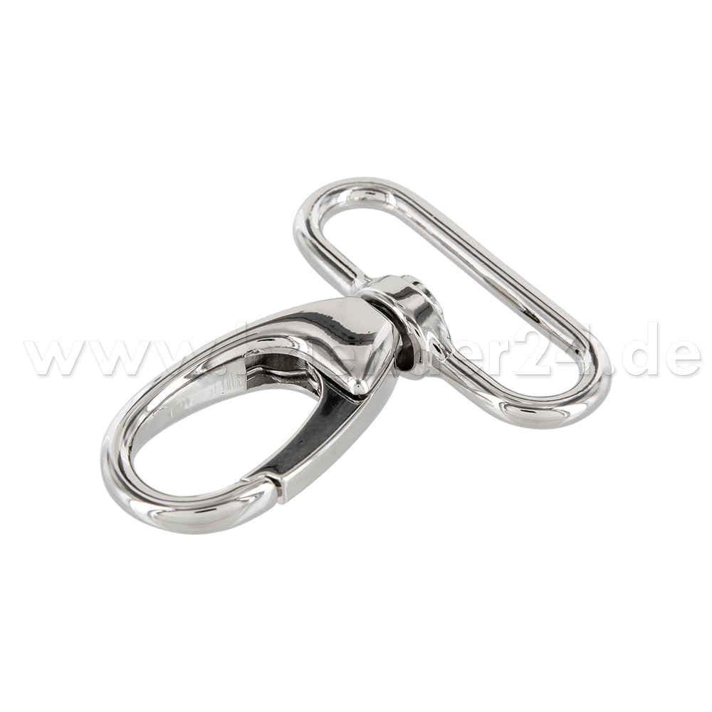 Bild von Karabiner aus Zinkdruckguss - 5,8cm lang - für 40mm breites Gurtband - stabile Ausführung - 1Stück
