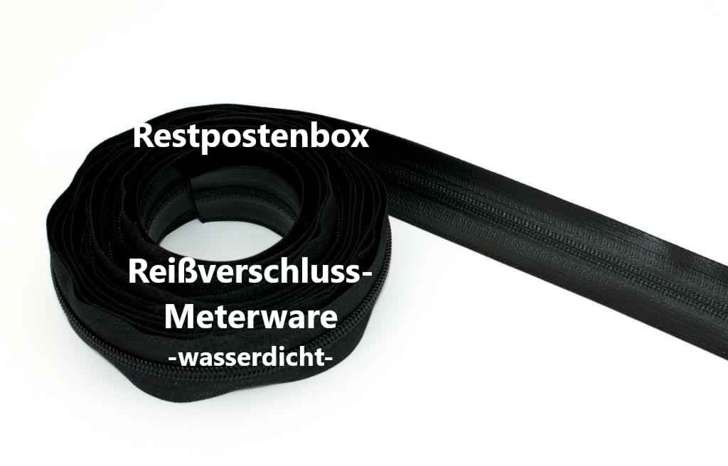 Bild von Restpostenbox 5mm wasserdichter Endlosreißverschluss, schwarz - Gesamtlänge 12m