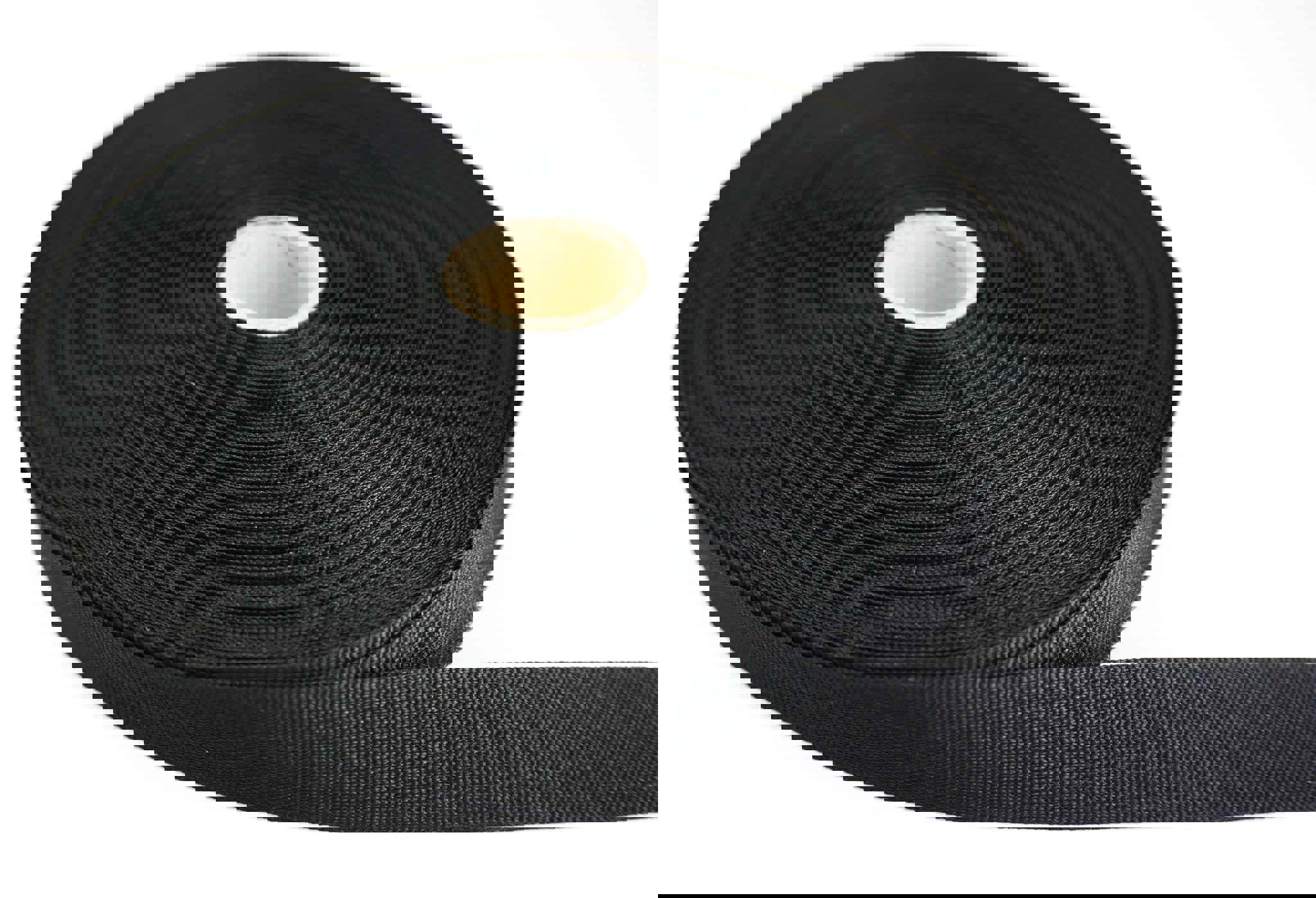 Bild von 50m Rolle Ripsband / Einfassband aus Polyester - 20mm breit - schwarz