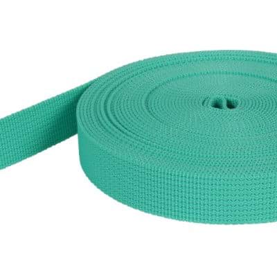 Bild von 50m PP Gurtband - 20mm breit - 1,8mm stark - minze (UV) *Sonderposten*