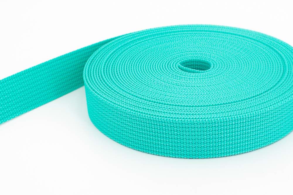 Bild von 50m PP Gurtband - 30mm breit - 1,8mm stark - minze (UV) *Sonderposten*